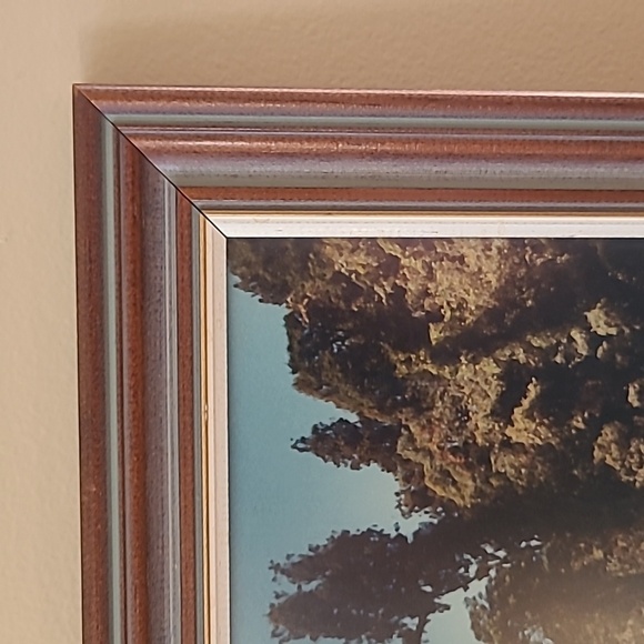 VINTAGE FRAMED PHOTOGRAPHY ART 'Hokitika Gorge' by Ulrich Walthert 1984 - Picture 5 of 12